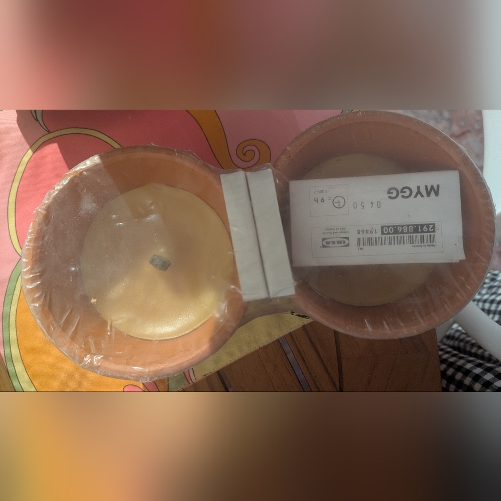 IKEA Clay and Beige Plant Pots